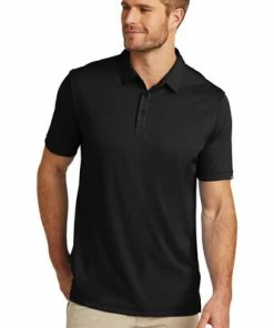 Travis Mathews TravisMathew Coto Performance Polo -Golf Clubs Sales 2023 11124 Black 1 TM1MU410BlackModelFront 1200W 1 66001.1673456731