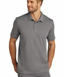 Travis Mathews Travis Mathew Oceanside Solid Polo -Golf Clubs Sales 2023 11125 QuiShaGrey 1 TM1MU411QuiShaGreyModelFront1 1200W 04260.1673457249