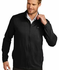 Travis Mathews Travis Mathew Surfside Full-Zip Jacket -Golf Clubs Sales 2023 11129 Black 1 TM1MU422BlackModelFront1 1200W 49083.1673459942