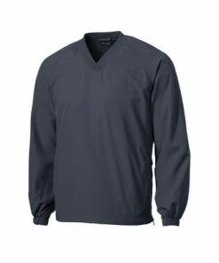 Sport-Tek® V-Neck Raglan Wind Shirt -Golf Clubs Sales 2023 3335 GraphiteGrey 5 JST72GraphiteGreyFlatFront 337W 47312.1640902134