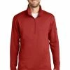 The North Face® Tech 1/4-Zip Fleece -Golf Clubs Sales 2023 8669 CardinalRed 1 NF0A3LHBCardinalRedModelFront 1200W 91299.1673461816
