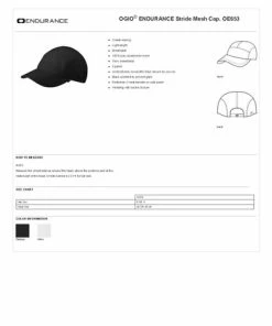 OGIO® ENDURANCE Stride Mesh Cap -Golf Clubs Sales 2023 OE653 Spec Sheet 42322.1673366081