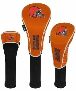 Team Effort NFL Set Of 3 Headcovers -Golf Clubs Sales 2023 mcarthur sports nfl set of 3 headcovers cleveland browns 1