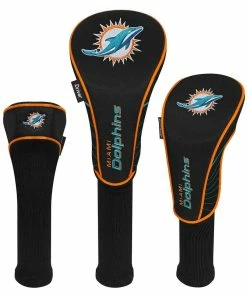 Team Effort NFL Set Of 3 Headcovers -Golf Clubs Sales 2023 mcarthur sports nfl set of 3 headcovers miami dolphins