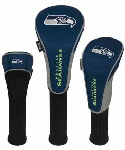 Team Effort NFL Set Of 3 Headcovers -Golf Clubs Sales 2023 mcarthur sports nfl set of 3 headcovers seattle seahawks