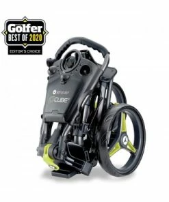 Push Carts Motocaddy Cube 3 Wheel Push Cart - Black/Lime