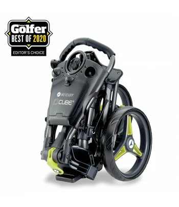 Push Carts Motocaddy Cube 3 Wheel Push Cart - Black/Lime 3 Push Carts Motocaddy Cube 3 Wheel Push Cart - Black/Lime