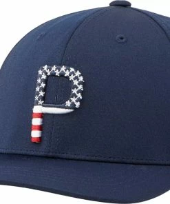 Puma Golf 2022 Pars And Stripes Navy Limited Snapback Hat 110 Tour Exclusive